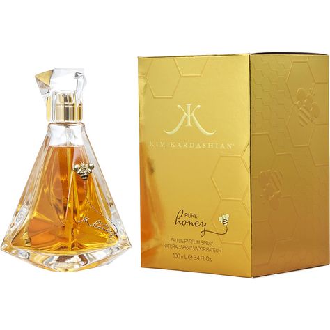 Kim Kardashian Pure Honey Perfume for Women by Kim Kardashian at FragranceNet.com® Kim Kardashian Fragrance, Honey Perfume, Feminine Fragrance, Pure Honey, Fragrance For Women, Fragrance Design, Green Accents, Womens Fragrances, Perfume Spray