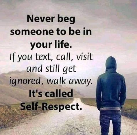 Never Beg For Love, Begging Quotes, Emotional Sayings, Never Beg, Respect Relationship Quotes, Beg For Love, Good Morning Facebook, Esteem Quotes, True Sayings