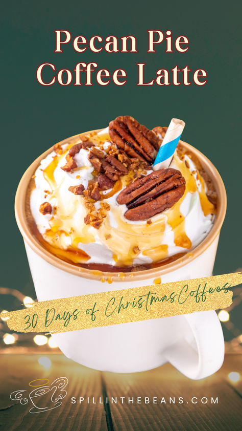 Day 3 of spillinthebeans.com's 30 Days of Christmas Coffees brings you the ultimate comfort beverage – Pecan Pie Latte. Enjoy the warmth and nutty sweetness in every sip. 🍰☕ . . . #christmascoffee #coffeeinspo #christmascoffeerecipe #spillinthebeans You Been Mugged Ideas, Thanksgiving Coffee Drinks, Winter Latte Recipes, Christmas Lattes, Fall Latte Recipes, Winter Coffee Drinks, Winter Coffee Recipes, Christmas Coffee Drinks, 30 Days Of Christmas