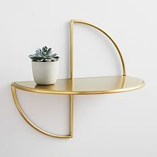 Floating Shelves | Wall Shelves | west elm Moon Shelf, Storage Decor, Mirror With Shelf, Room Planning, Mirror Wall Art, Apartment Inspiration, Frame Wall Decor, Metal Furniture, Furniture Projects