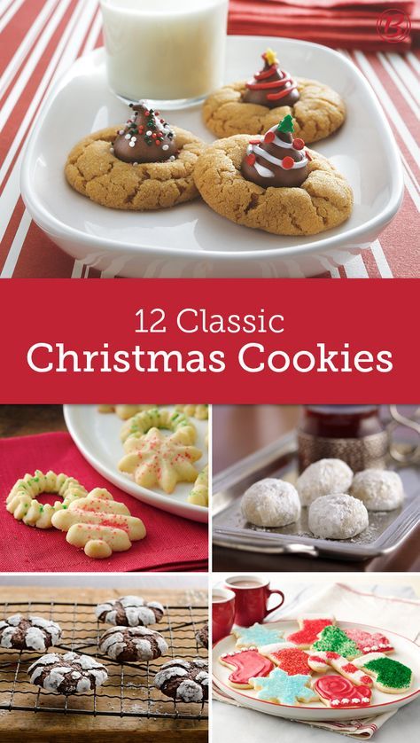 Every family has their go-to holiday cookie recipe. Here at Betty Crocker, these are the recipes we turn to year after year. Kolache Cookies, Christmas Thumbprint, Butter Blossoms, Christmas Candies, Best Christmas Cookie Recipe, Russian Tea, Snowball Cookies, Pudding Cookies, Cranberry Cookies