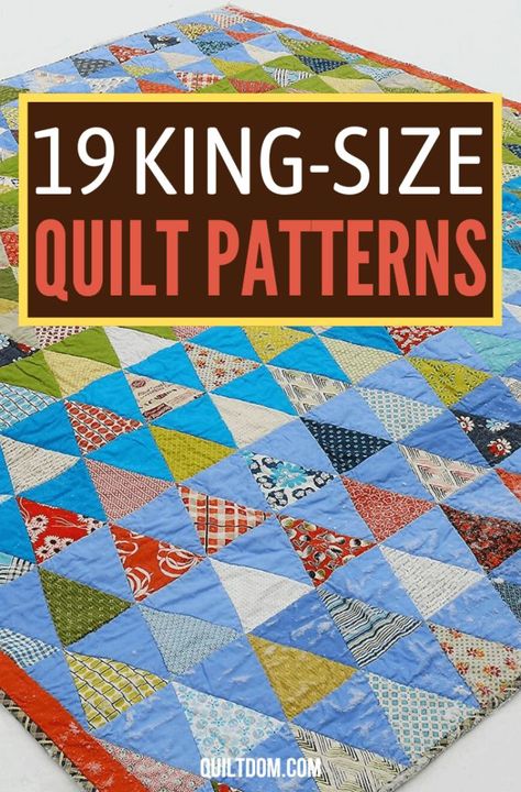 King Size Scrappy Quilt Patterns, California King Size Quilt Patterns, Quilt Patterns For King Size Bed, Quilt Pattern King Size, Easy King Quilt Pattern, King Size Bed Quilts Patterns, Queen Sized Quilt Patterns Easy, Free Quilt Patterns For Queen Size Bed, King Size Quilt As You Go Patterns