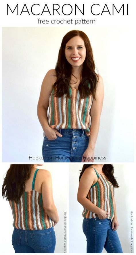 Crochet Tank Top Free Pattern, Tank Top Free Pattern, Crochet Sweatshirt, Crochet Tank Top Free, Crochet Shirts, Foundation Half Double Crochet, Ladies Vest, Shirts Pattern, Crochet Tank Tops