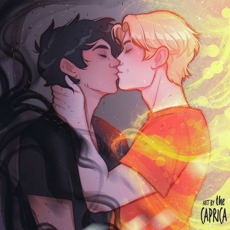 Solangelo Fanart, Will Solace, Peter Johnson, Jason Grace, Percy Jackson Characters, Magnus Chase, Kane Chronicles, Percy Jackson Art, Nerdy Things