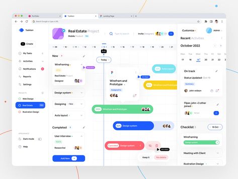 Project Management Dashboard, Web Application Design, Dashboard Interface, Product Website, Ux Inspiration, User Centered Design, College Projects, Banking App, Project Management Tools