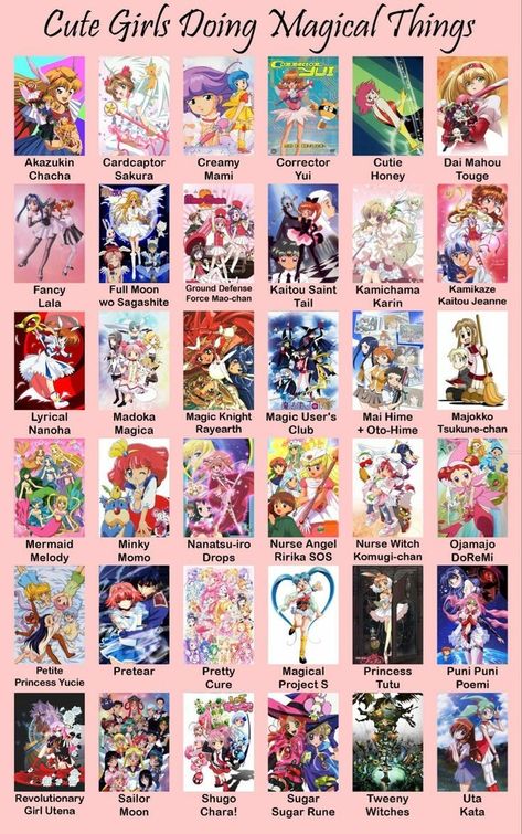 Magical Girl Animes To Watch, Magical Girl Wallpaper, Anime Name, Shoujo Anime, Magical Girl Aesthetic, Shojo Anime, Magical Boy, Magic Girl, Anime Suggestions