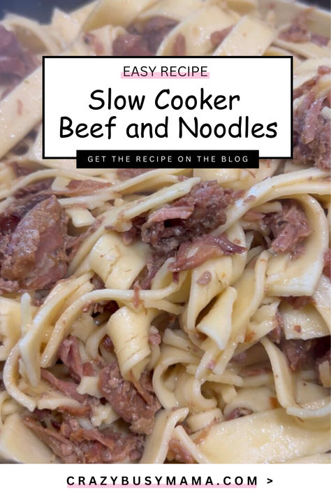 Slow Cooker Beef and Noodles Recipe Crockpot Recipes For Two, Hearty Comfort Food, Easy Slow Cooker Recipes, Crockpot Dishes, Beef And Noodles, Slow Cooker Beef, Crockpot Recipes Slow Cooker, Crock Pot Cooking, Hearty Meals