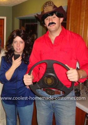 Homemade Smokey and the Bandit Couple Costume: One of the best 70’s movies of all time (in my opinion) is Smokey and the Bandit.  From the 77’ Trans Am to the eighteen wheeler carrying a truck load Smokey And The Bandit Halloween Costume, Smoky And The Bandit Costume, Smokey And The Bandit Costume Couple, Smokey And The Bandit Costume, 70s Couple Costume, Bandit Costume, 70s Costumes, Bandits Costume, 70s Couple