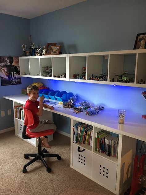 Lego Room Ideas, Lego Bedroom, Boys Bedroom Makeover, Big Boy Bedrooms, Kids Basement, Boy Bedroom Design, Lego Room, Boys Bedroom Decor, Boy Bedroom