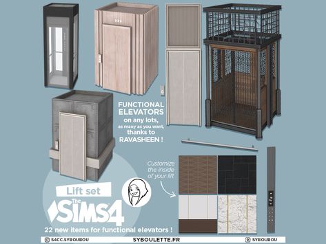 Lift elevator cc sims 4 - Syboulette Custom Content for The Sims 4 Ravasheen Mods Sims 4, Sims 4 Functional Elevator, Sims 4 Functional Objects, The Sims 4 Mod, Sims 4 City Living, Mods Sims 4, Sims 4 Cheats, Sims 4 Kitchen, Cc Furniture