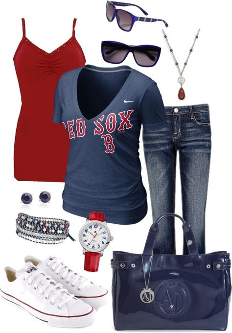 Red Sox Game Outfit Women, Boston Red Sox Outfit Woman, Red Sox Game Outfit, Red Sox Outfit, Boston Red Sox Outfit, Red Sox Game, Trendy Fall Fashion, Sock Outfits, Outfits With Converse