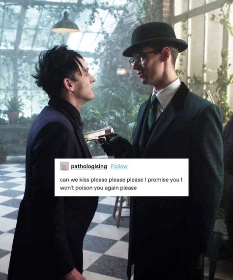 Nygmobblepot Memes, Riddler And Penguin, Gotham Comics, Gotham Show, Penguin And Riddler, Penguin Gotham, Gotham Tv Series, Cory Michael Smith, Gotham Series