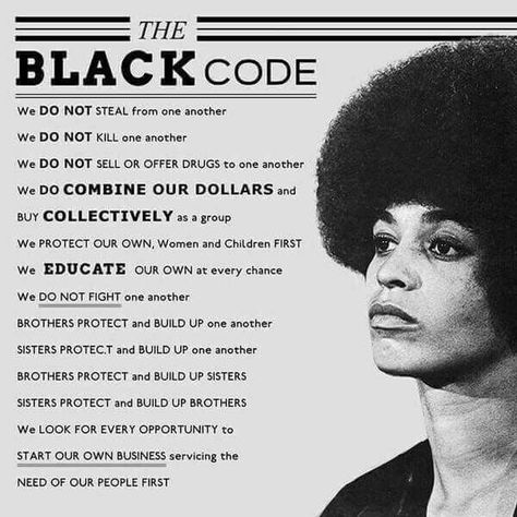 You must live by this amazing code, a purely Biblical code. African American History Facts, Black Empowerment, Black Fact, Financially Stable, Black Consciousness, Black Panther Party, Historical Women, By Any Means Necessary, Black Knowledge