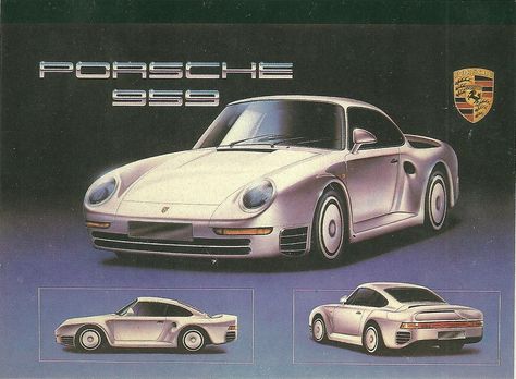 Porsche 959 Wallpaper, 959 Porsche, Sport Cars Aesthetic, Sports Car Aesthetic, Sport Drawing, Aesthetic Sport, Car Cards, Car 2023, Aesthetic Sports