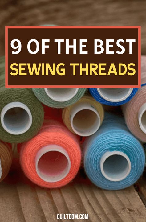 Looking for the best sewing thread for your various fabric crafts? We've reviewed 9 sewing threads and how to select what is best for your project. Basting A Quilt, Handmade Quilts For Sale, Sewing Machine Quilting, Beginner Quilt, Amish Quilts, Quilting Thread, Quilts For Sale, Quilting For Beginners, Sewing Lessons