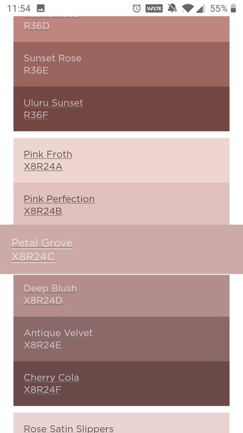 Brownish Pink Color, Dusty Mauve Color Palette, Brown Pink Living Room, Pearl Color Palette, Taupe Paint, Color Knowledge, House Wall Design, Brown Rooms, Pink Living Room