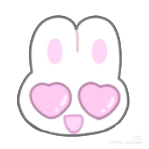 Bunny Emoji, Emoji Stickers, Pink Sugar, Silly Images, Silly Pictures, Phone Icon, Cute Animal Drawings, Aesthetic Stickers, Cute Doodles