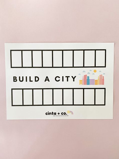 Build A City Early Education Activities, Build A City, Math Worksheets For Kids, Early Numeracy, Lego Math, Space Lessons, Mathematics Activities, Diy Preschool, Prek Math