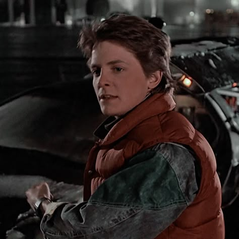 Marty Mcfly Pfp, Back To The Future Pfp, Marty Mcfly Icons, Back To The Future Aesthetic, 1980 Aesthetic, 80’s Aesthetic, Michael Fox, The Flying Nun, Emmett Brown