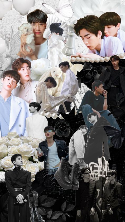 #offgun #blackandwhite #tv #wallpaper Offgun Logo, Offgun Aesthetic, Offgun Wallpaper Aesthetic, Offgun Wallpaper, Theory Of Love Offgun Quotes, Offgun Couple Cute, Tv Wallpaper, Bts Aesthetic, Boundaries