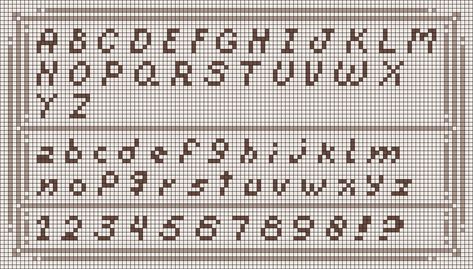 Stitch Letters, Cross Stitch Letters, Font Alphabet, Cross Stitch Alphabet, Lower Case, Alpha Pattern, Crochet Inspo, Alpha Patterns, Upper Case