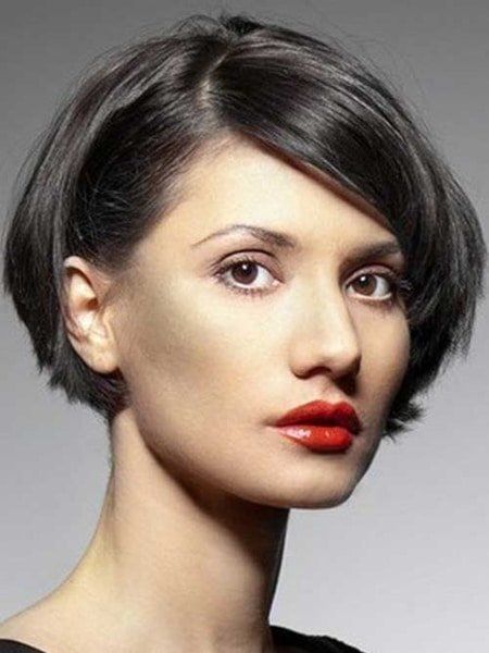 Very Short Bob Hairstyles, Very Short Bob, 2015 Hairstyles, Hair Styles 2017, Round Face Haircuts, Short Bob Haircuts, Red Lipstick, Short Bob Hairstyles, Stylish Hair