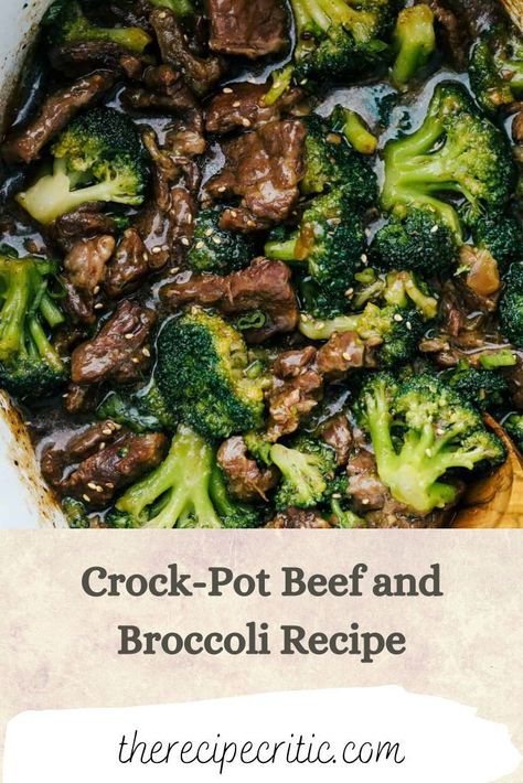 Beef Abd Broccoli, Beef Bottom Round Steak, Crockpot Mongolian Beef, Slow Cooker Beef And Broccoli, Crockpot Beef And Broccoli, Broccoli Dinner, Beef And Broccoli Recipe, Steak And Broccoli, Round Steak Recipes