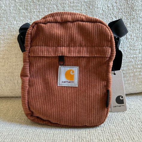 Carhartt Brown Shoulder Bag In Corduroy. New With Tags. Carhartt Bag, Fall Bags, Man Purse, Men Carhartt, Brown Shoulder Bag, Shop Ideas, Dream Bedroom, New Wardrobe, Style Ideas