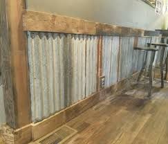 Corrugated Metal Wall, Barn Tin, Corrugated Tin, Corrugated Roofing, Tin Wall, Man Cave Home Bar, Tin Walls, Corrugated Metal, Rustic Bathroom