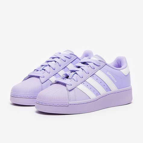 Back To The 70s, Ideal Lifestyle, Superstar Adidas, White Violet, Sportswear Design, Purple Vibe, Pretty Shoes Sneakers, Adidas Originals Superstar, Girly Shoes