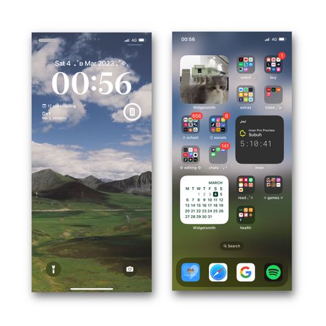 ios 15 16 iphone homescreen lockscreen wallpaper layout ideas inspo widgets Iphone 15 Setup, Iphone 15 Widget Ideas, Iphone Side Screen Layout, Iphone 15 Home Screen Ideas, Lockscreen Ideas Iphone, Ios Lockscreen Ideas, Iphone Setup Homescreen Ideas, Layout Homescreen Iphone, Lockscreen Widget Ideas