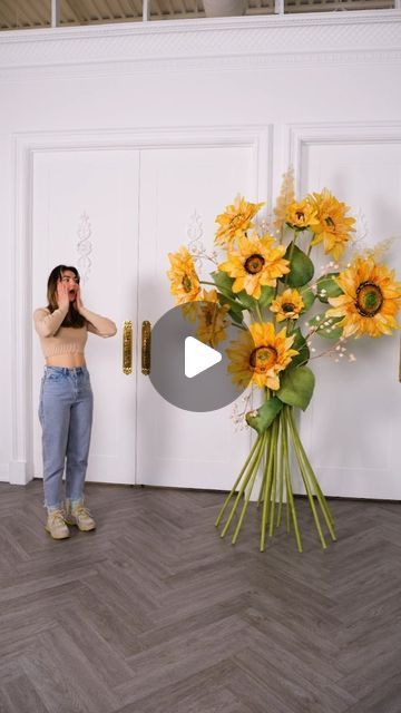 Giant Bouquet, Giant Sunflower, Sunflower Bouquet, April 12, Event Decor, Sunflower, Flowers, Floral, On Instagram