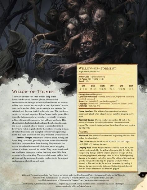 Dnd Horror, Dnd Undead, Dnd Stat Blocks, Dnd Enemies, Homebrew Monsters, Dnd Stats, Dnd Monster, Dnd Creatures, Monster Manual