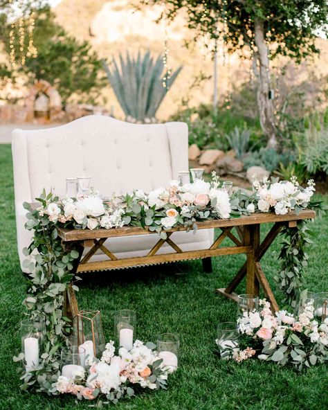 Bride Groom Table, Artificial Eucalyptus Garland, Sweetheart Table Decor, Lush Wedding, Table Garland, Sweetheart Table Wedding, Eucalyptus Wedding Invitation, Eucalyptus Garland, Diy Event