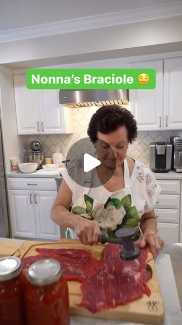 Nonna Gracie on Instagram: "Nonna’s homemade beef braciole 🥩🇮🇹🍅 #nonna #homemade #braciole #italian #trending" Braciole Recipe Italian Giada De Laurentiis, Beef Braciole Recipe Giada, Italian Beef Dishes, Old World Italian Recipes, Braciole Recipe Italian Crock Pot, Bricole Italian, Nonnas Italian Recipes, Braciole Recipe Traditional, Sicilian Braciole Recipe