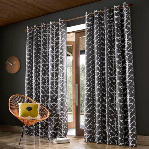 We have the UK’s largest choice of Linear Stem Charcoal Ready Made Curtains available to buy securely on line, with fast delivery from our very own on site workshops Orla Kiely Curtains, Charcoal Curtains, Curtain Headings, Eyelet Curtains, Types Of Curtains, Quality Curtains, Thermal Curtains, Darkening Curtains, Beautiful Curtains