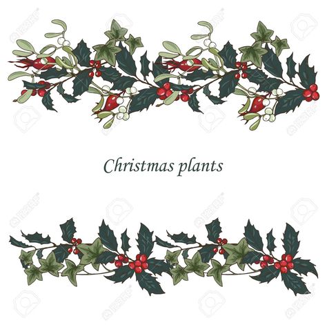 Holly And Ivy Tattoo, Traditional Holly Tattoo, Painting Ornaments, Ivy Tattoo, Wedding Logo Monogram, Christmas Plants, Wedding Logo, Wedding Logos, Symbol Logo