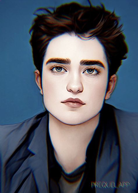 Edward Cullen Fanart, Twilight Art, Robert Pattinson Twilight, Twilight Funny, Edward Bella, Edward Cullen, Cute Doodles Drawings, The Twilight Saga, Illustration Girl