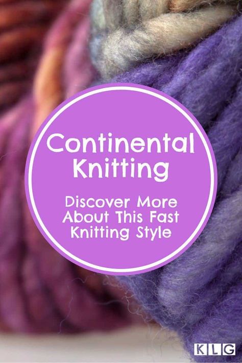 #ContinentalKnitting is known for speed, advanced users can do stitches at an incredible rate. It isn't for everyone, but it's interesting to learn about. Read my article for a complete guide. https://knitlikegranny.com/continental-style/ #knitting #knittingstyle #knitter #knit #knittingcontinental #continental #knitstyle #knitters #continentalknitter #continentalknitters Knitting Continental Style, How To Knit Continental Style, Continental Knitting Tutorial, Continental Knitting For Beginners, Arm Knitting Tutorial, Knitting Styles, Crochet Vs Knit, Continental Knitting, Knitting Lessons