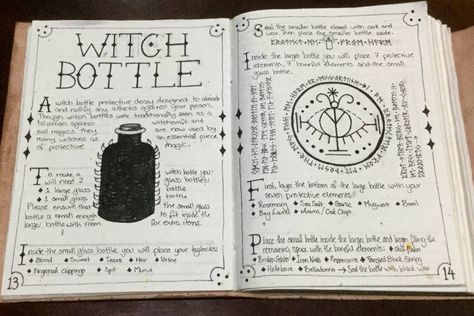 Grimoire Ideas, Witch Bottle, Witch Board, Witches Broom, Witchy Tips, Broom Closet, Witch Bottles, Grimoire Book, Magick Spells