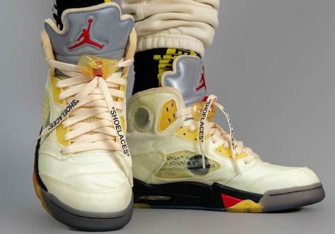 Jordan 5 Off White Outfit, Off White Outfit Men, Sail Outfit, Jordan 5 Off White, Jordan 5 Fire Red, Shoe List, Jordan Off White, Nike Air Jordan 5, Nike Snkrs