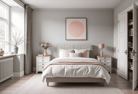 21 Warm Neutral Color Schemes to Make Your Home Extra Cozy Warm Neutral Bedroom Ideas, Warm Neutral Bedroom, Neutral Bedroom Ideas, Neutral Bedrooms, Coastal Contemporary, Wallpaper Walls Decor, Contemporary Cottage, Neutral Bedroom, Neutral Color Scheme