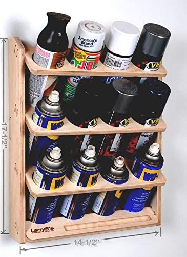 Officine In Garage, Wall Mount Storage, Wood Garage, Garage Organisation, Garage Workshop Organization, Storage Garage, Garage Tool Storage, Tool Storage Diy, Spray Paint Cans