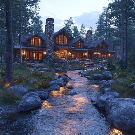 Experience the serene beauty of a Craftsman-style Lakefront Lodge in Lake Tahoe, 8000 sqft. Cool color grading bathed in ray-traced shadows blends Craftsman charm with Lake Tahoe's tranquility. Let this AI image inspire your lakeside escape dreams. Can you hear the creek murmuring or feel Lake Tahoe's serenity? Share your thoughts with us! 🌲🏞️ #DreamHomeInspiration #LuxuryInteriors #CraftsmanStyle #LakeTahoe #LuxuryLiving #LuxuryDesign #LuxuryLifestyle #HomeGoals #InspiringHomes #LuxuryTravel #LakefrontLodge Lake Tahoe Houses, Craftsman Architecture, Rock Houses, Tahoe Lake, Cozy Bedrooms, Homes Luxury, Fancy Houses, House On The Rock, Color Grading