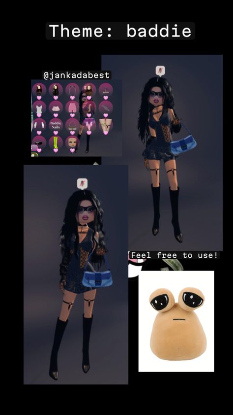 Baddie | theme | dti | roblox | dress to impress Baddie Dresses, Roblox Dress, Baddie Outfits Ideas, Theme Dress, Themed Outfits, Baddie Outfits, Dress To Impress, Dress Outfits