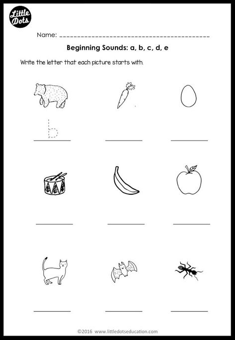 Beginning Sounds Worksheets and Activities Blending Activities, Initial Sounds Worksheets, Letter Sounds Kindergarten, Phonics Passages, Alphabet Sort, English Homework, Preschool Phonics, Phonics Worksheets Free, Beginning Sounds Worksheets