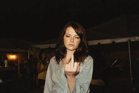 Famous People Flipping Off | Celebrities Giving the Middle Finger Celebrity List, Big Bird, Emma Stone, Girl Crushes, Hollywood Celebrities, Emma Watson, American Actress, Famous People, Pretty People