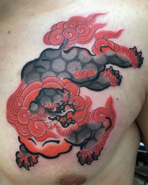 Karajishi Tattoo, Japanese Animal Tattoo, Next Time, Foo Dog Tattoo, Tattoo Japanese Style, Japanese Tattoo Symbols, Tattoo Apprenticeship, Chinese Dragon Tattoos, Japan Tattoo Design