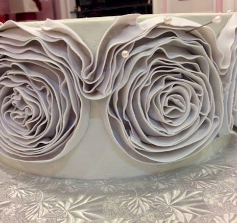 Cup a Dee Cakes Blog: Ruffle Ribbon Rose Mini Tutorial Ruffle Cake Tutorial, Fondant Techniques, Cakes To Make, Icing Techniques, Food Decorations, Fondant Rose, Mini Tortillas, Pistachio Cake, Mini Tutorial