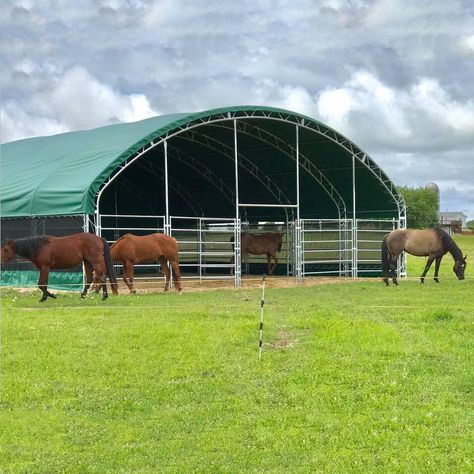 Shelter For Cows, Run In Shelter For Horses, Horse Shelter With Hay Storage, Horse Shelter On Skids, Livestock Guardian Dog Shelter, Field Shelters, Livestock Shelter, Animals Care, Storm Shelter